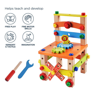 EcoToys TinyThinker Conjunto de Sillas | Estimula la creatividad - Diversión Montessori para jugar